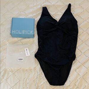 Holipick Women Tummy Control Swimsuit - Push Up Full Coverage Slimming nwt